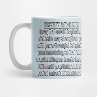 Ephesians 3:16-17 NIV Mug